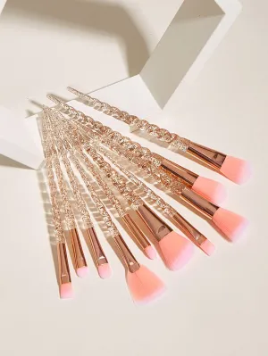 10pcs Threaded Rod Makeup Brush