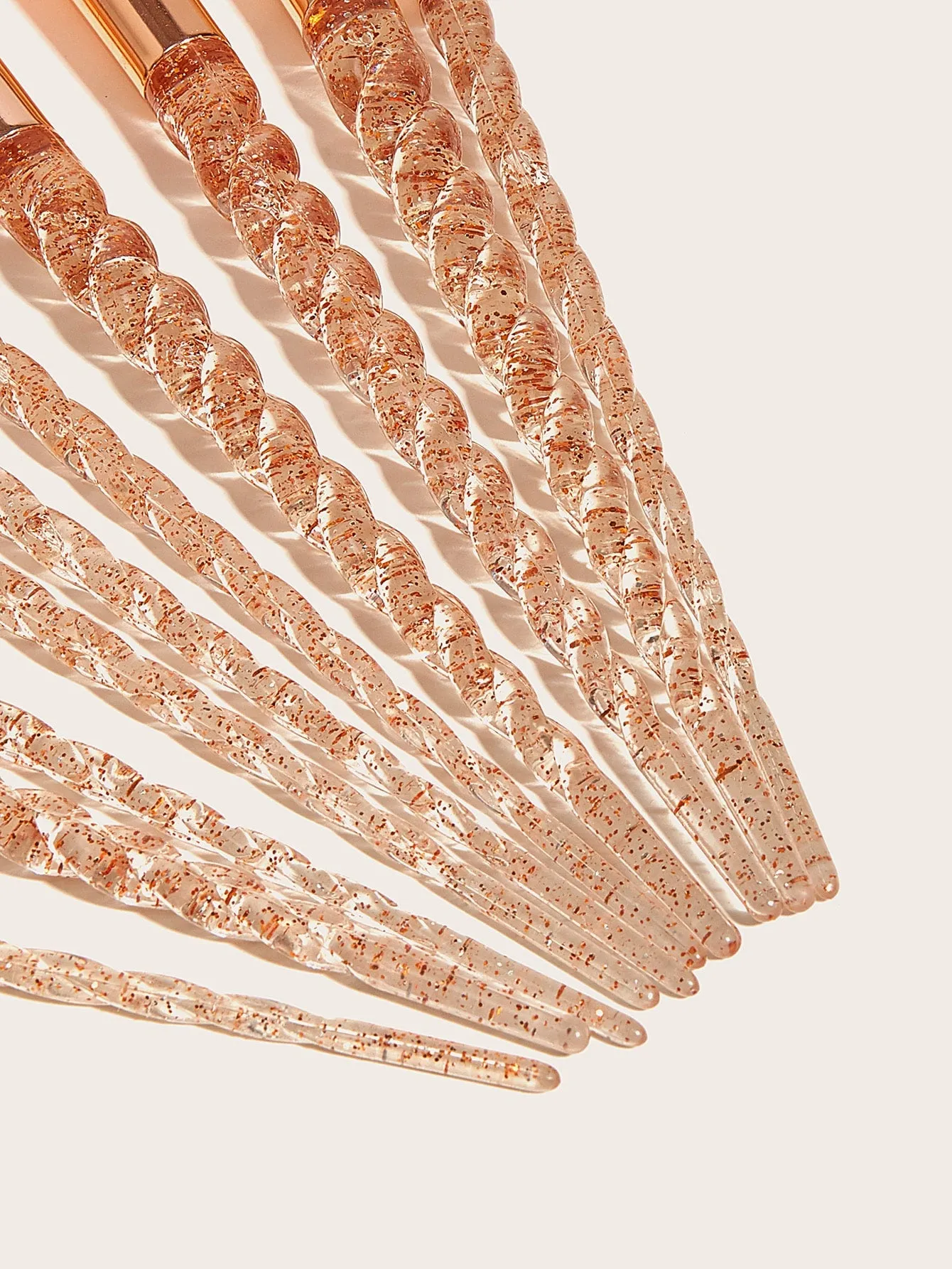 10pcs Threaded Rod Makeup Brush