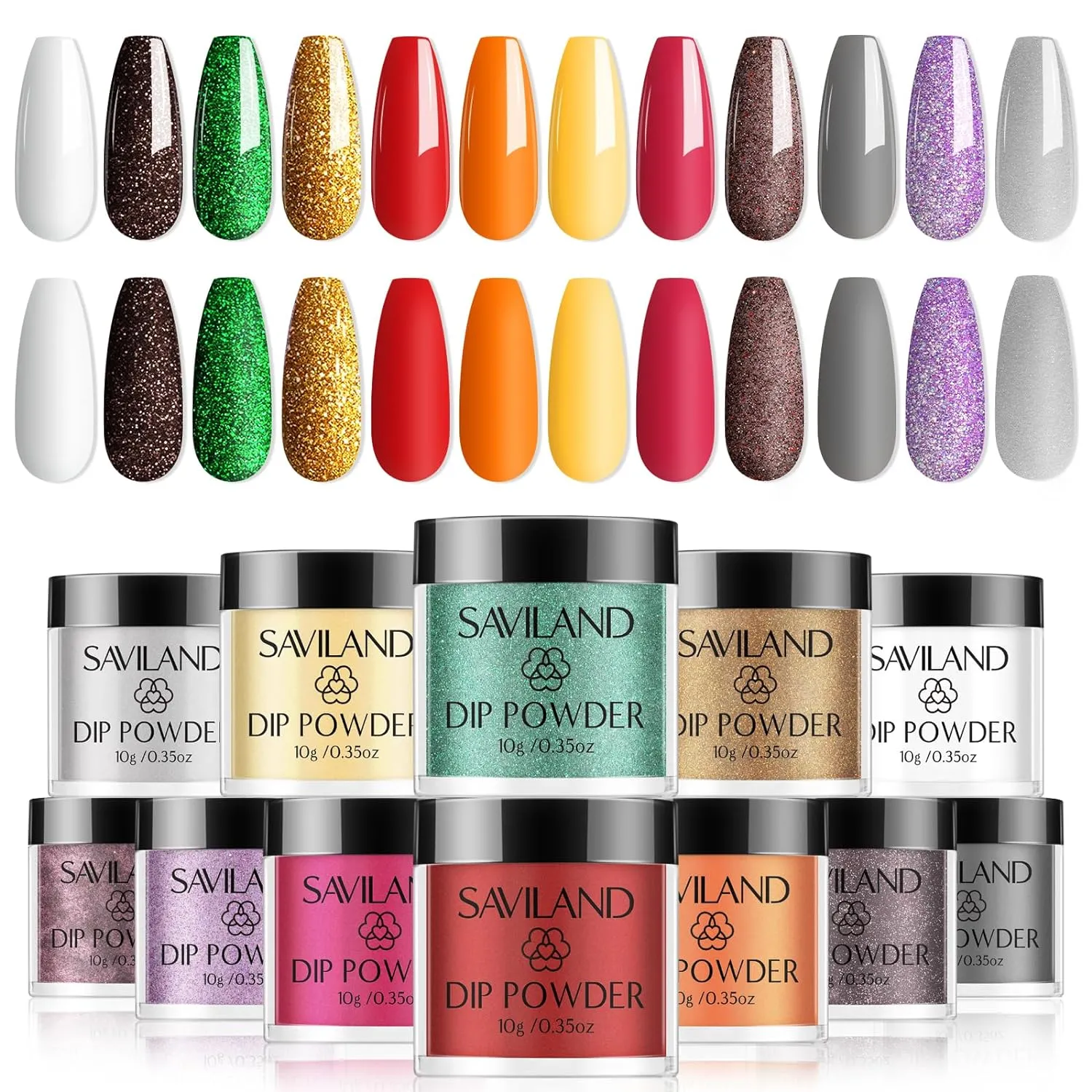 12 Colors Dip Powder Set