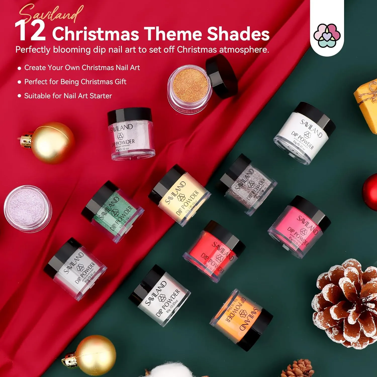 12 Colors Dip Powder Set