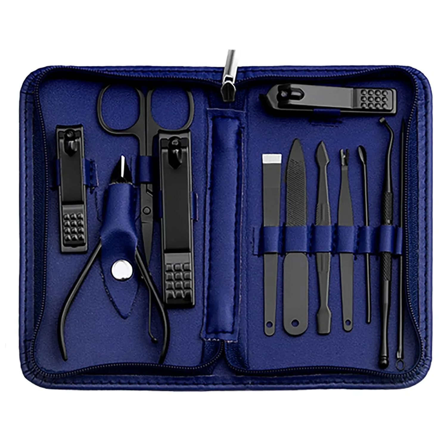 12-Piece Professional Nail Care Set with Travel Case - Complete Manicure and Pedicure Kit for Women