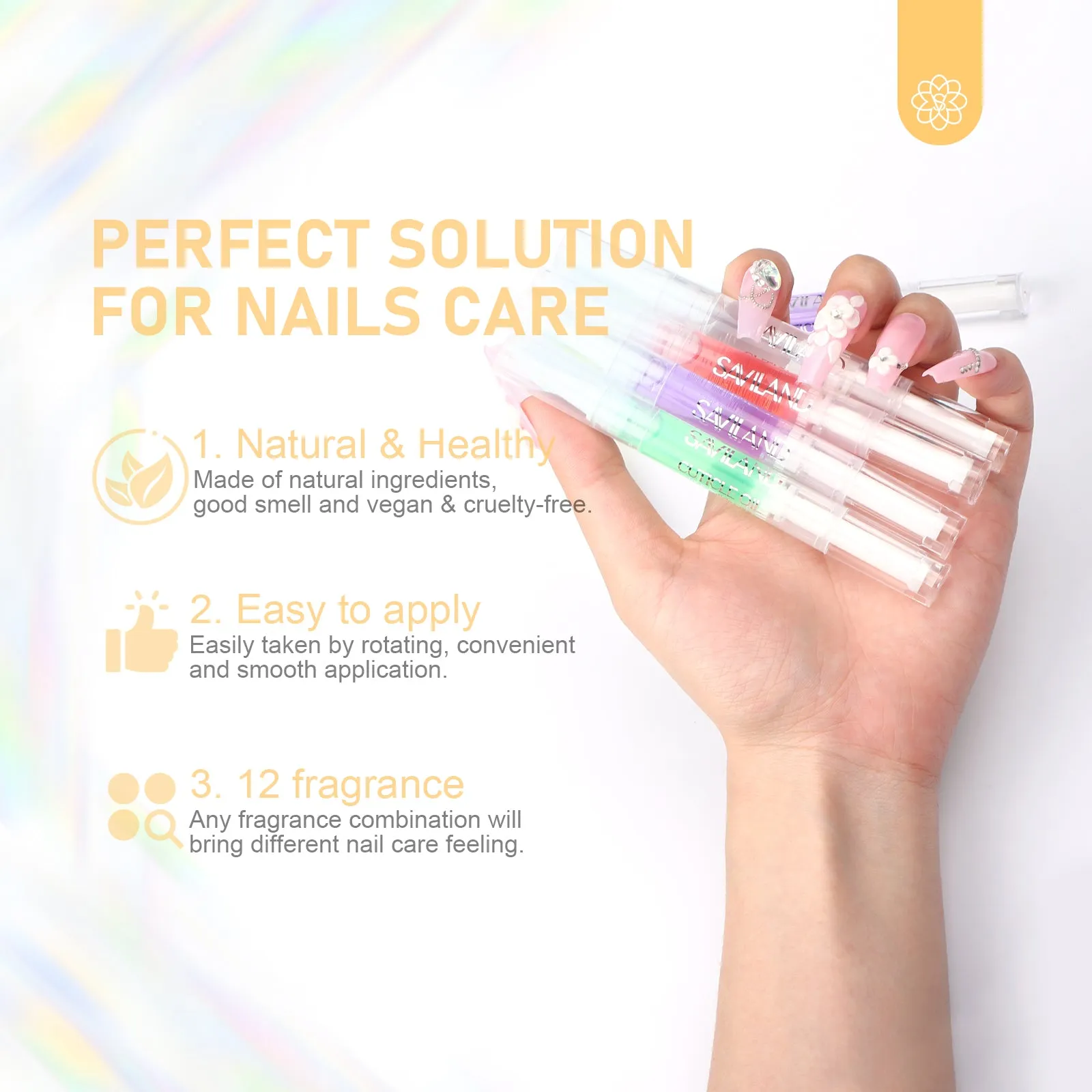 12PCS Cuticle Oil Pens - Nourishing Nail Treatment Kit