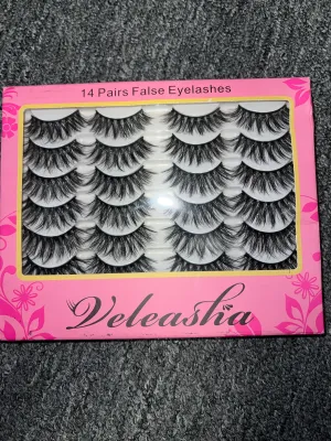 14 pairs, flair false eyelashes,