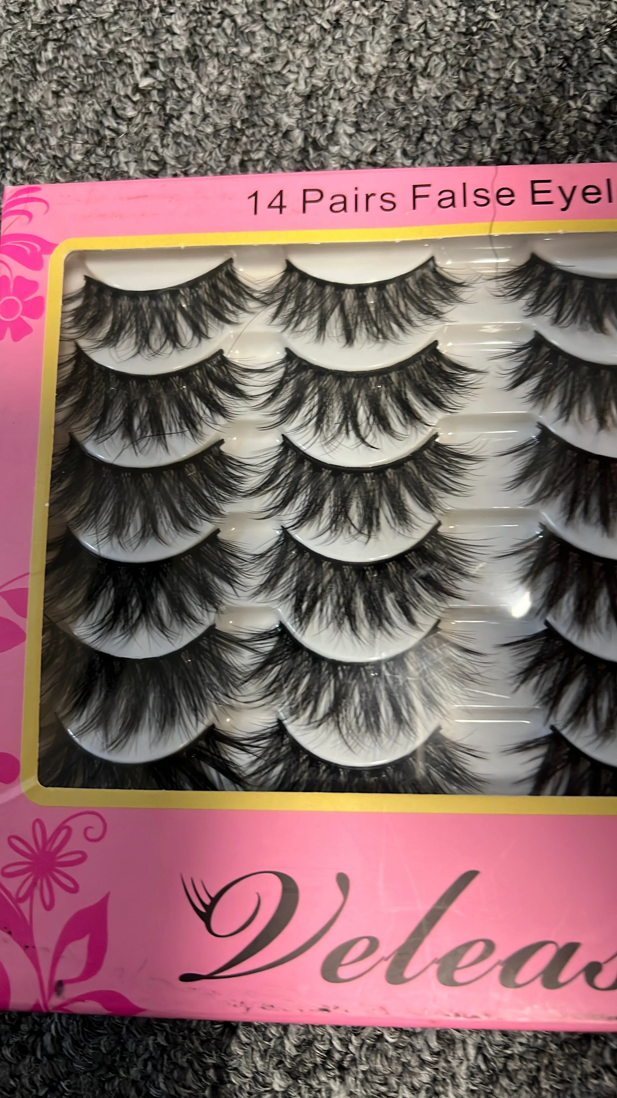 14 pairs, flair false eyelashes,