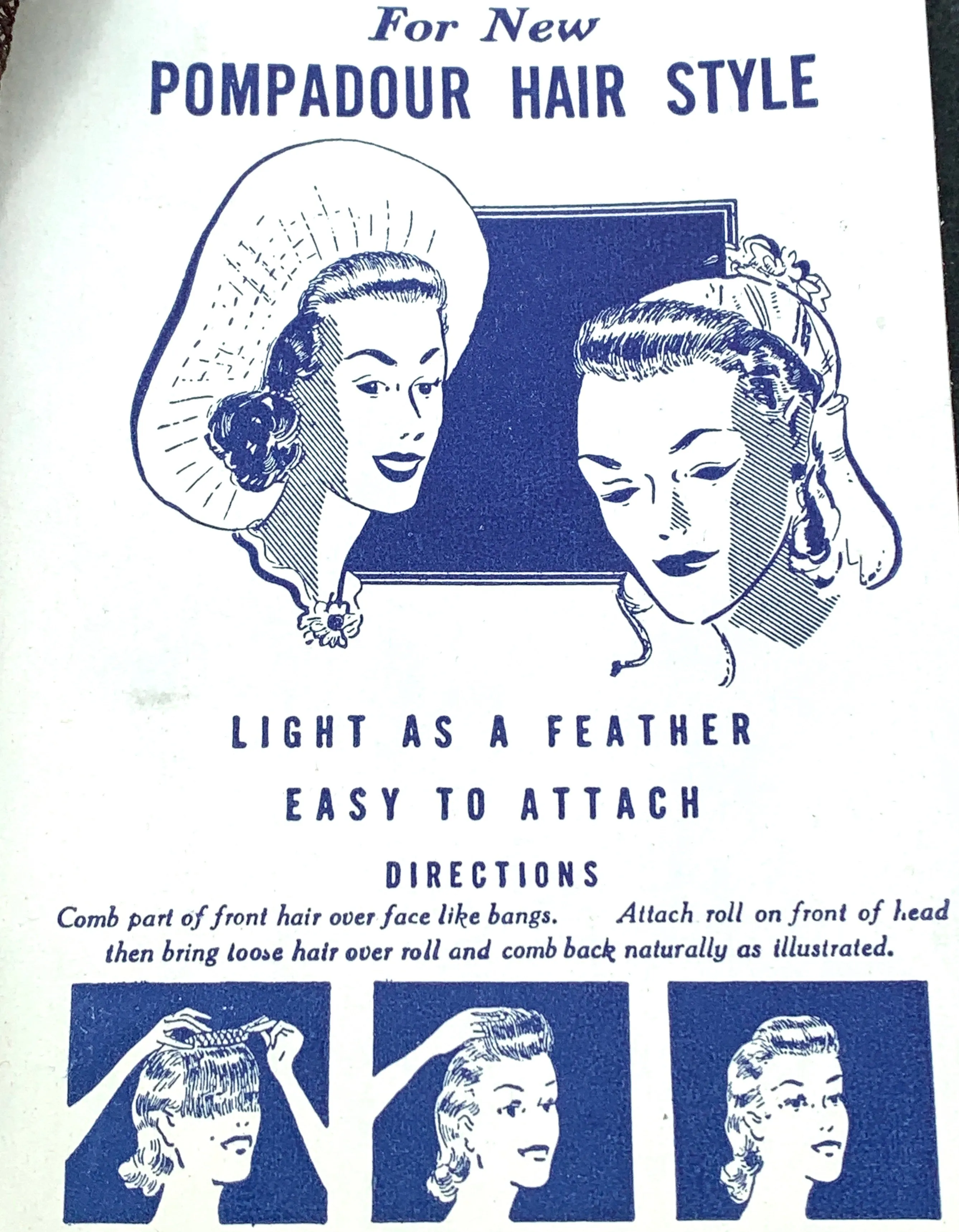1930/40s Pompadour Foundation Roll