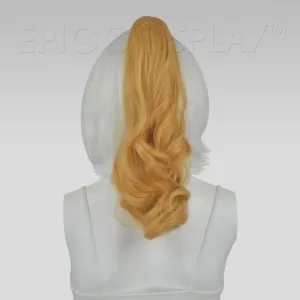 20" Butterscotch Blonde Wavy Curly Ponytail Clipon