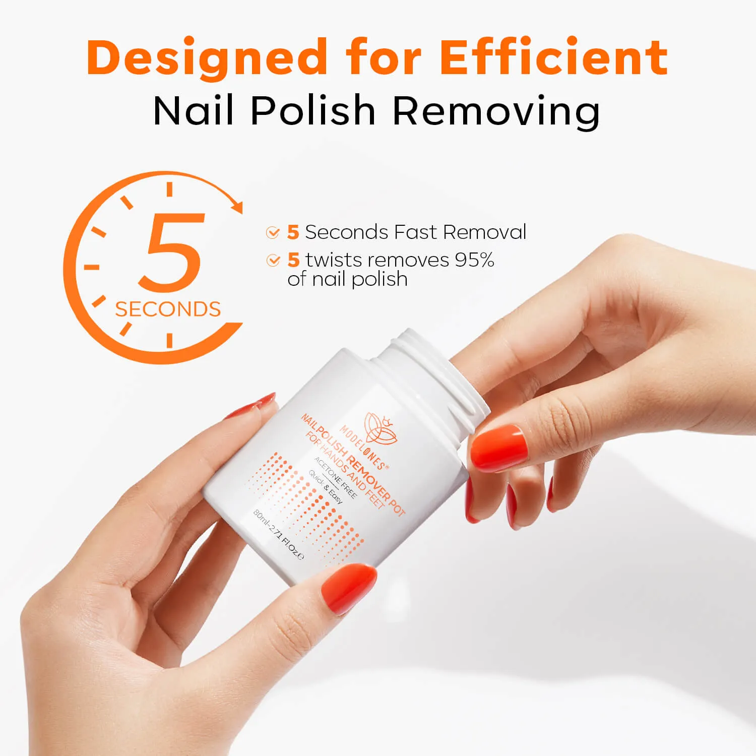 Acetone-Free Polish Removing Pot 80ml