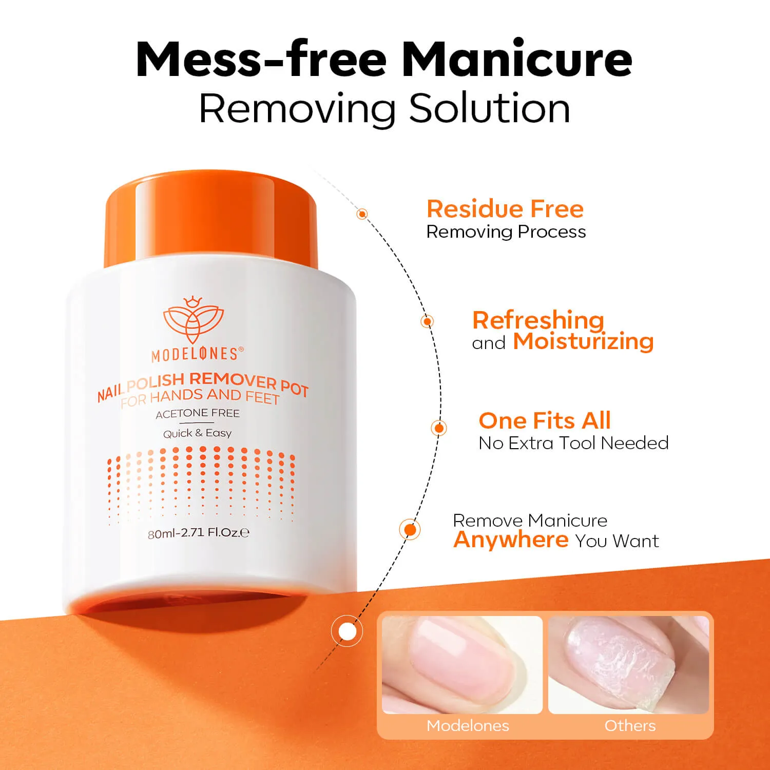 Acetone-Free Polish Removing Pot 80ml