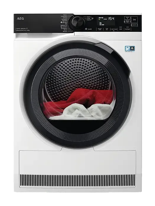 AEG 8kg 7000 Series Heat Pump Dryer - White