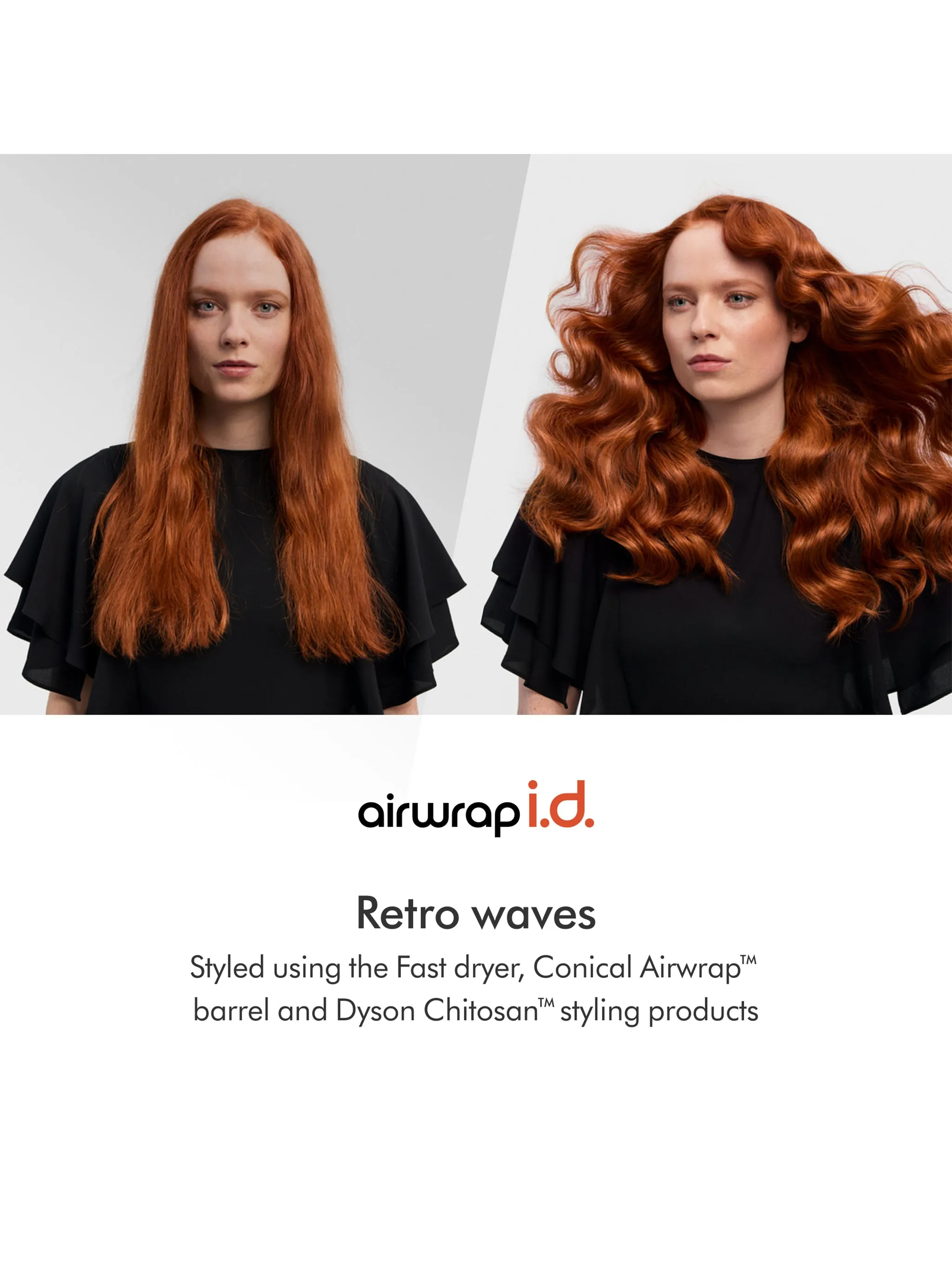 Airwrap i.d.™ Multi-Styler and Dryer Straight Wavy Hair