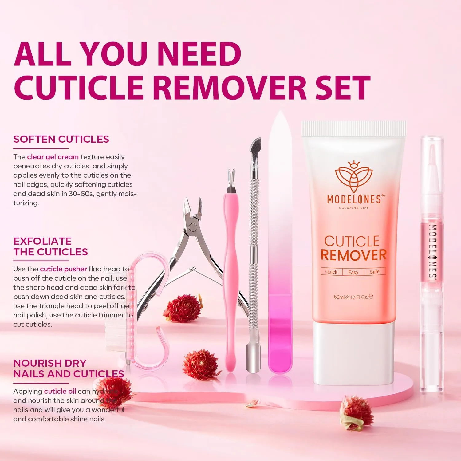 All-in-one Cuticle Remover Kit for Nail Care