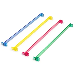 American Mahjong Tile Pushers - Set of 4, 18-Inch Multi-Color Acrylic Mahjong Pushers
