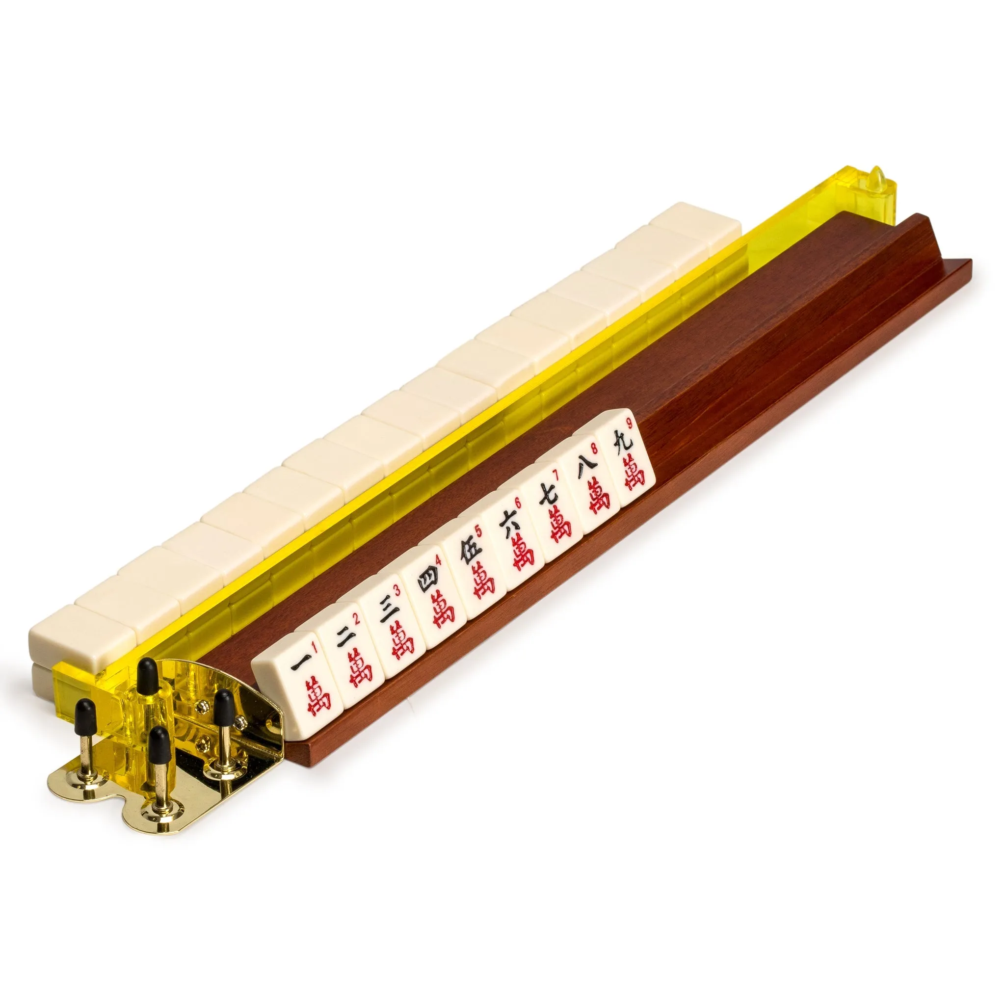 American Mahjong Tile Pushers - Set of 4, 18-Inch Multi-Color Acrylic Mahjong Pushers