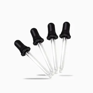 Barneys Clear Glass Dropper - Pack of 4
