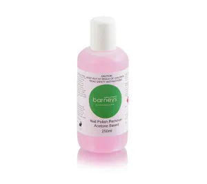 Barneys Fast-Acting Pink Acetone Nail Polish Remover - 250ml