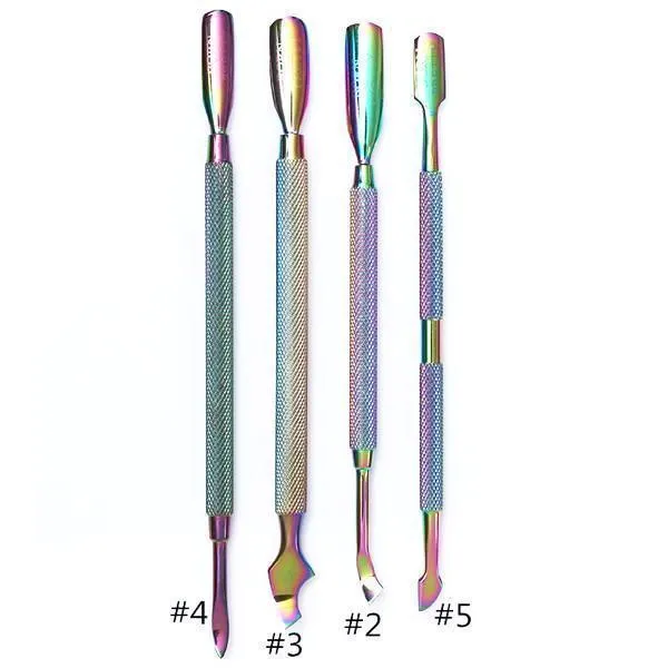 Born Pretty - Rainbow Cuticle Pushers Set of 4