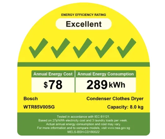 Bosch WTR85V00SG 8kg Condenser Dryer with Heat Pump