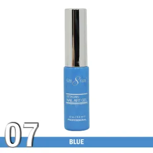 Cre8tion Detailing Nail Art Gel, 07, Blue, 0.33oz KK1025