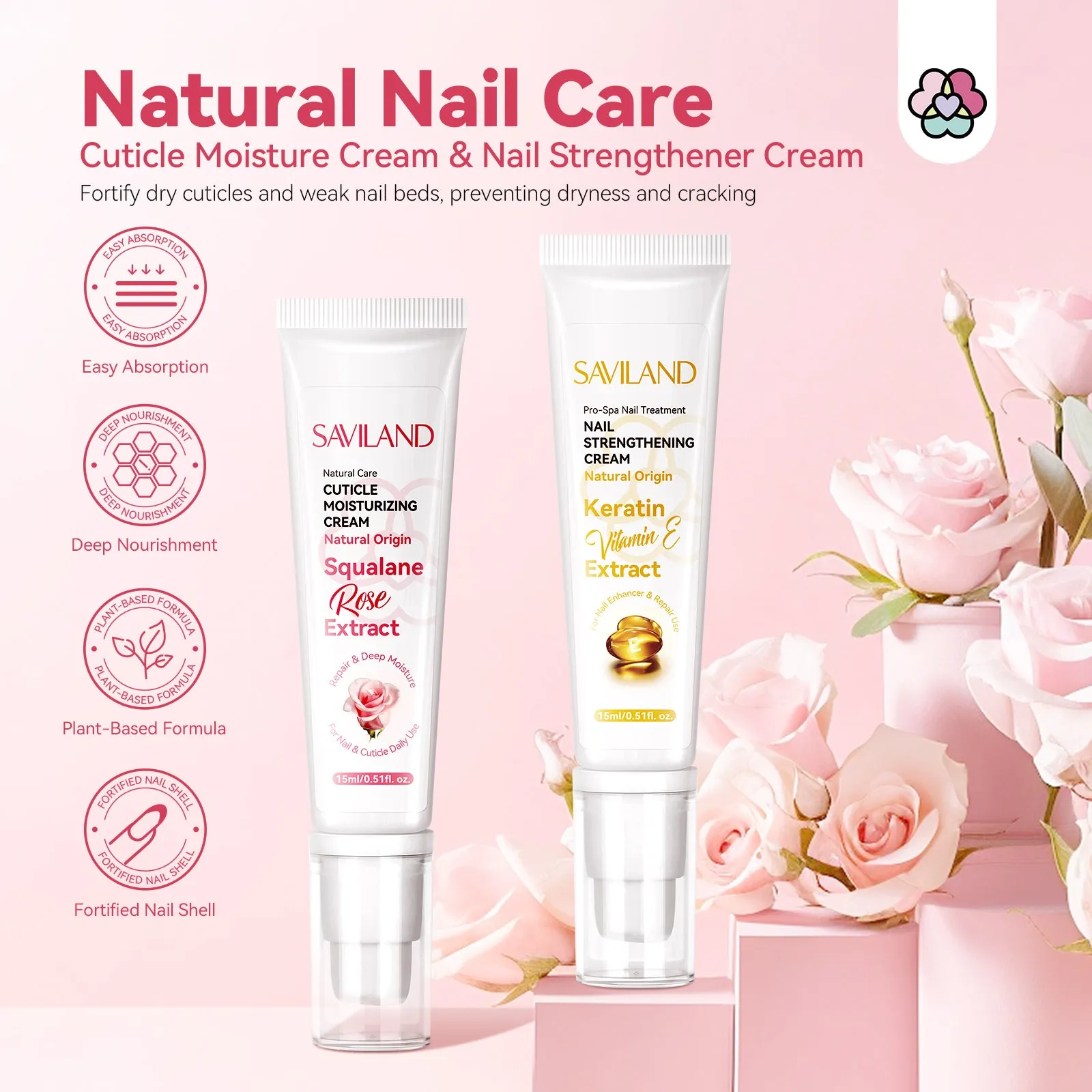 Cuticle Cream - 2PCS, 15ML, Organic Nail Care