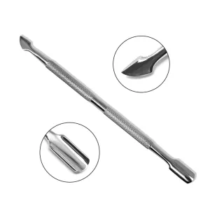 Cuticle Pusher Silver - Curve and Sharp