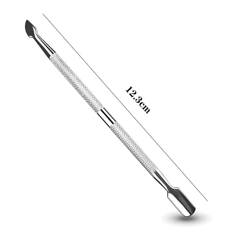 Cuticle Pusher Silver - Curve and Sharp