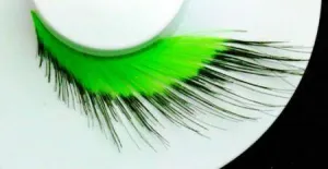 Dramatic Green Black False Eyelashes
