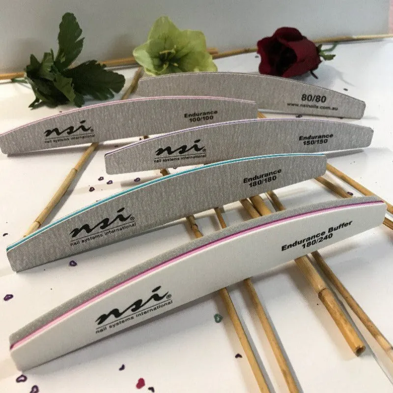 Endurance Supreme Nail File Pack: 5 Files (80 100 150 180 240)