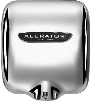 Excel Dryer XLERATOR® XL-CH Hand Dryer with HEPA Filter - Polished Chrome High Speed Automatic Surface-Mounted