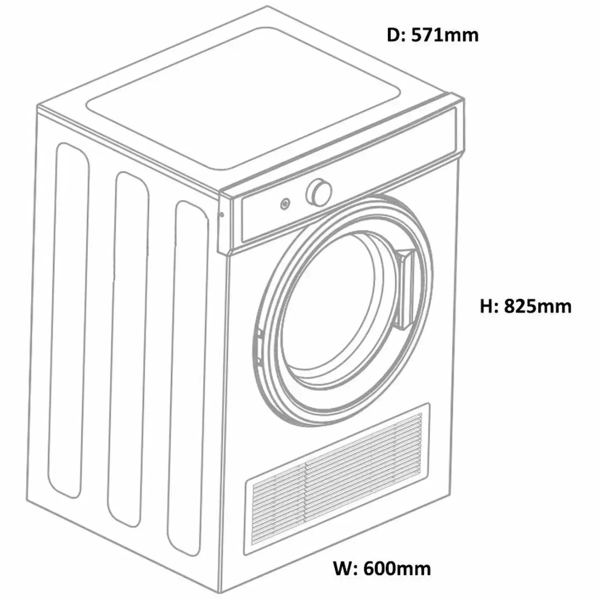 Fisher & Paykel 6kg Vented Dryer DE6060M2