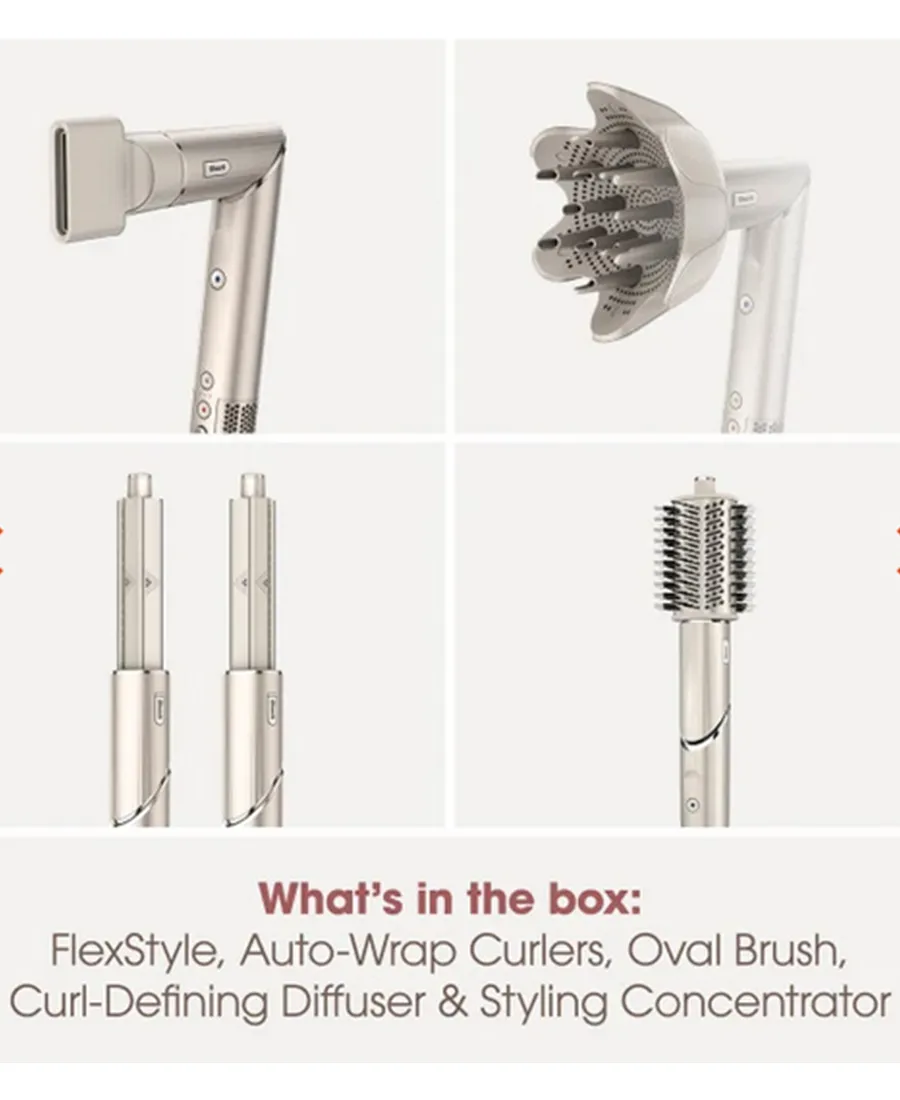 FlexStyle 4-in-1 Air Styler & Hair Dryer For Curly & Coily Hair | Stone