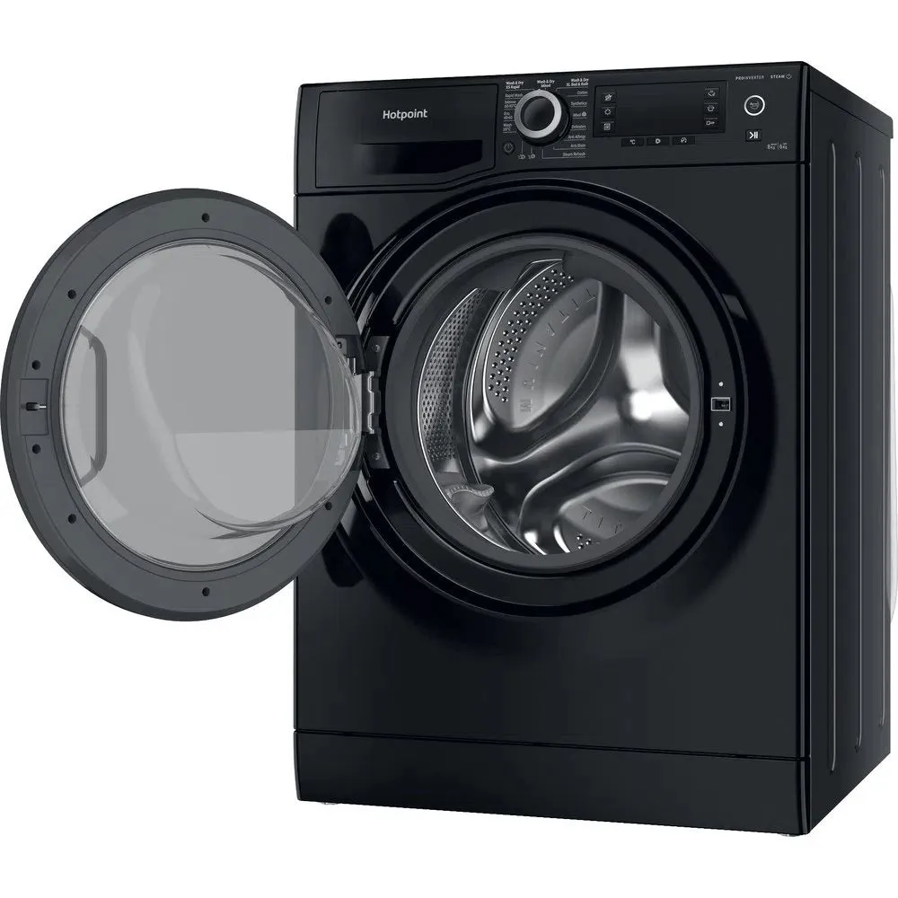 Hotpoint NDD8636BDAUK 8 6Kg Washer Dryer with 1400 rpm, 59.5cm Wide - Black