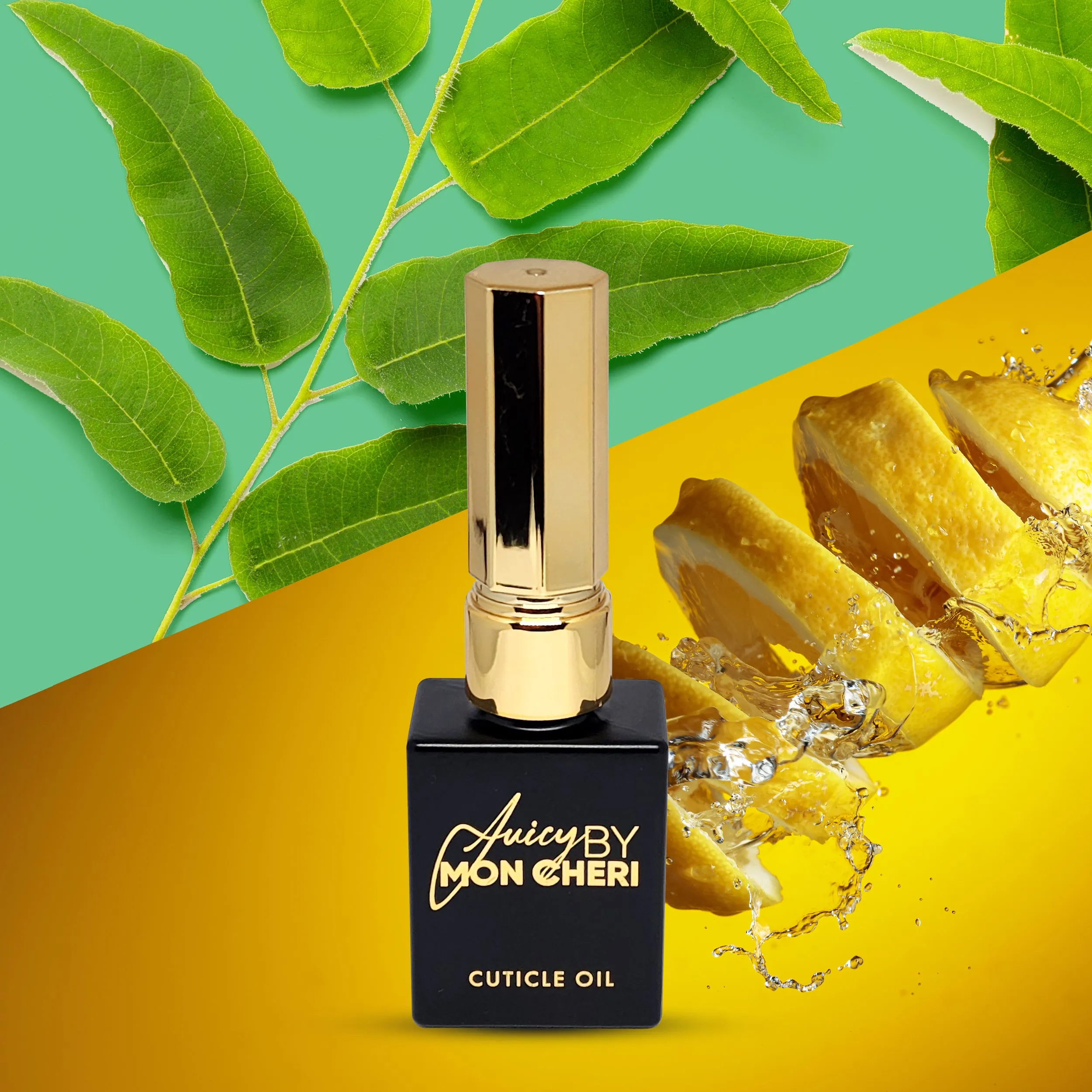 Juicy By Mon Cheri's Luxe Cuticle Oil: Golden Touch Model with 6 Irresistible Scents