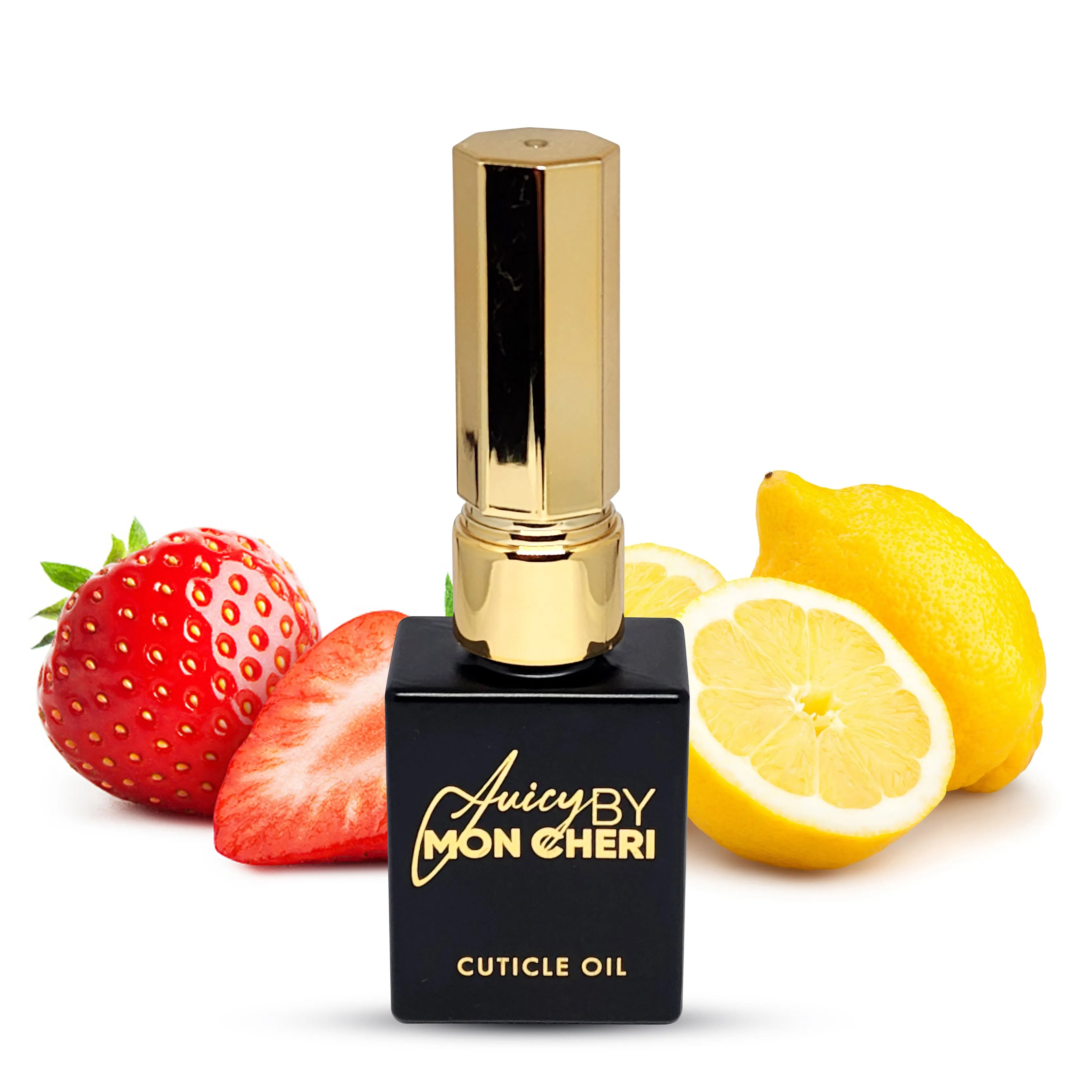Juicy By Mon Cheri's Luxe Cuticle Oil: Golden Touch Model with 6 Irresistible Scents