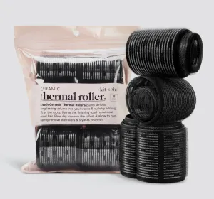 KITSCH CERAMIC THERMAL ROLLER SET 8PC