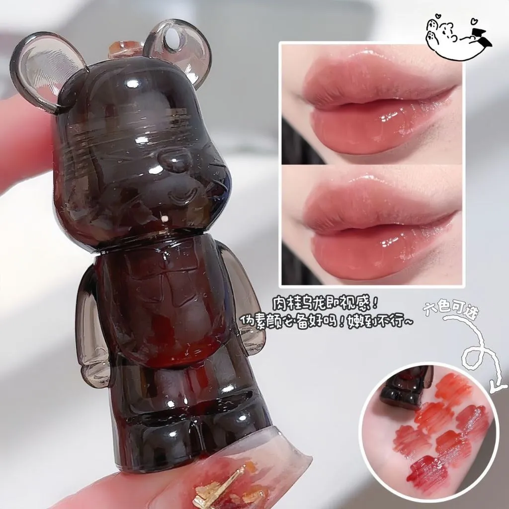 Miss Lara Bear Shape Liquid Lip Glaze Beauty Liquid Lip Gloss