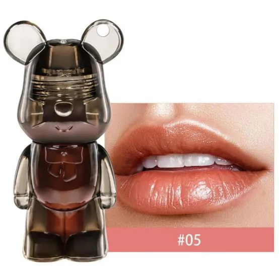 Miss Lara Bear Shape Liquid Lip Glaze Beauty Liquid Lip Gloss