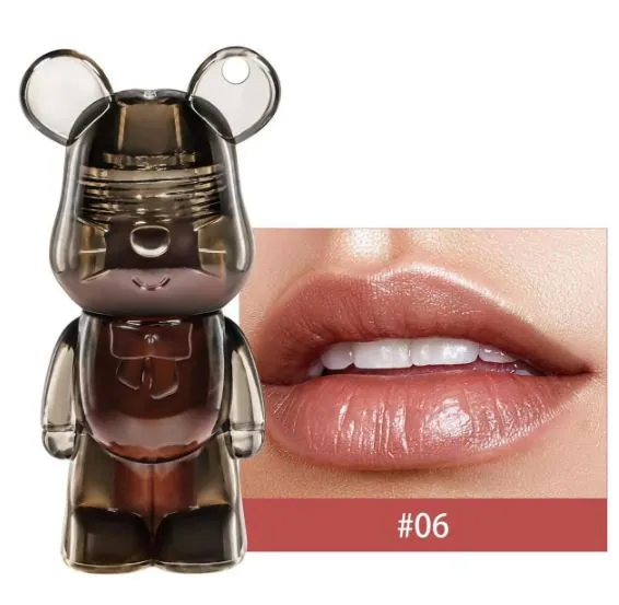 Miss Lara Bear Shape Liquid Lip Glaze Beauty Liquid Lip Gloss