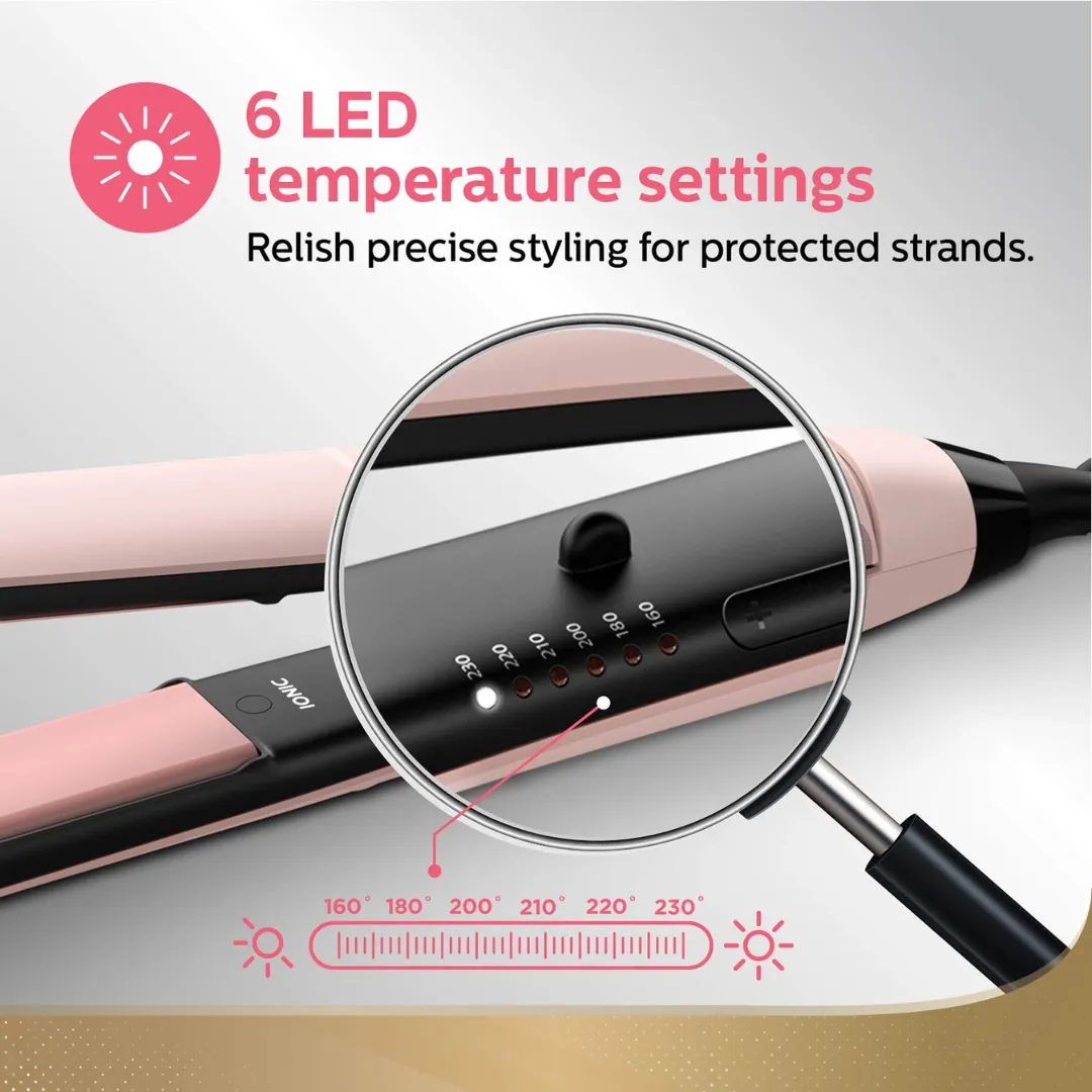 Philips BHS378/10 Kerashine Straightener (Pink)