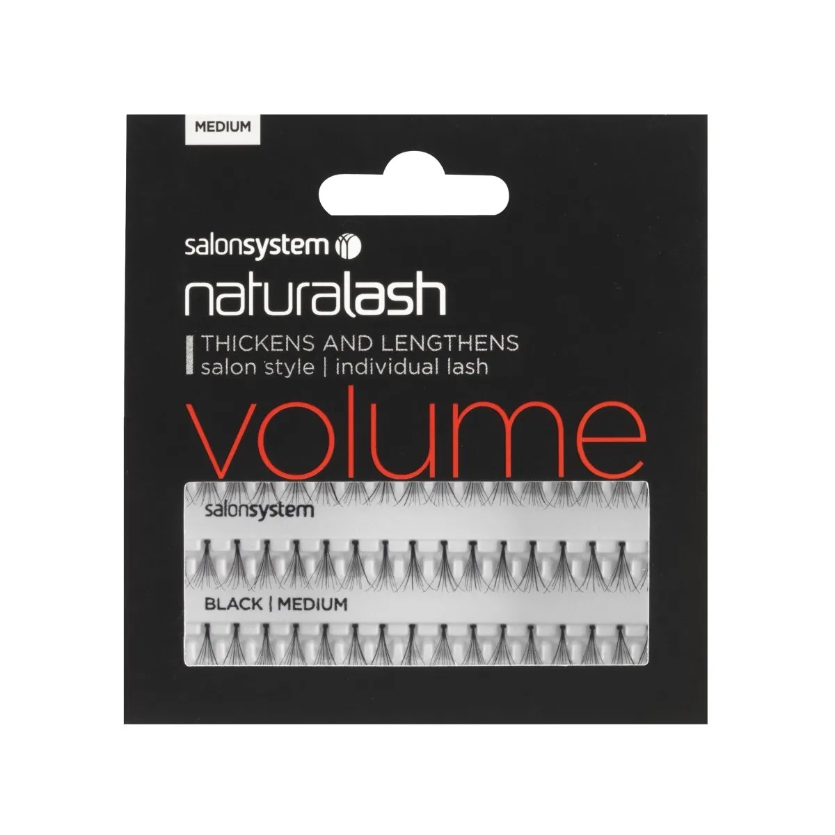 Salon System natrualash Flare Black Volume Individual Lashes