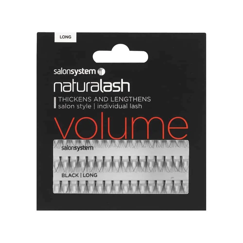 Salon System natrualash Flare Black Volume Individual Lashes