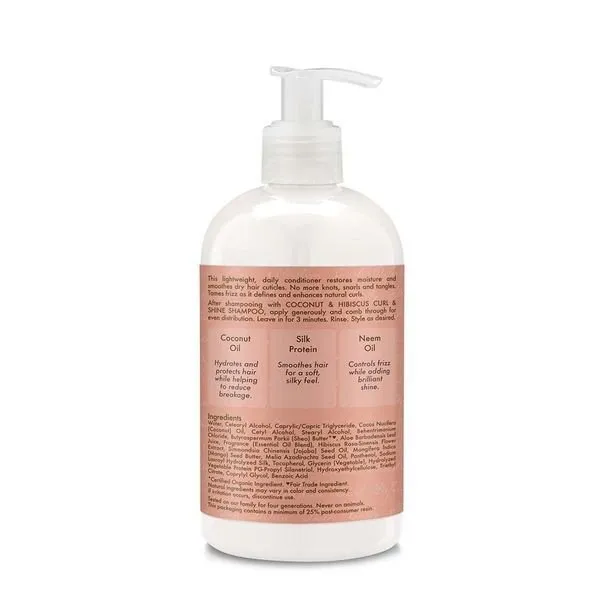 Shea Moisture Curl & Shine Conditioner Coconut Hibiscus 13 oz Liquid