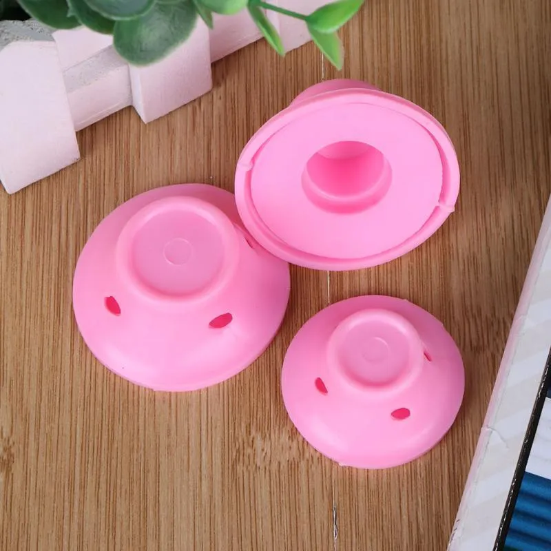SILICONE, NO-HEAT HAIR CURLERS