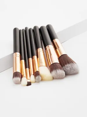 Soft Bristle Makeup Brush Set 8pcs