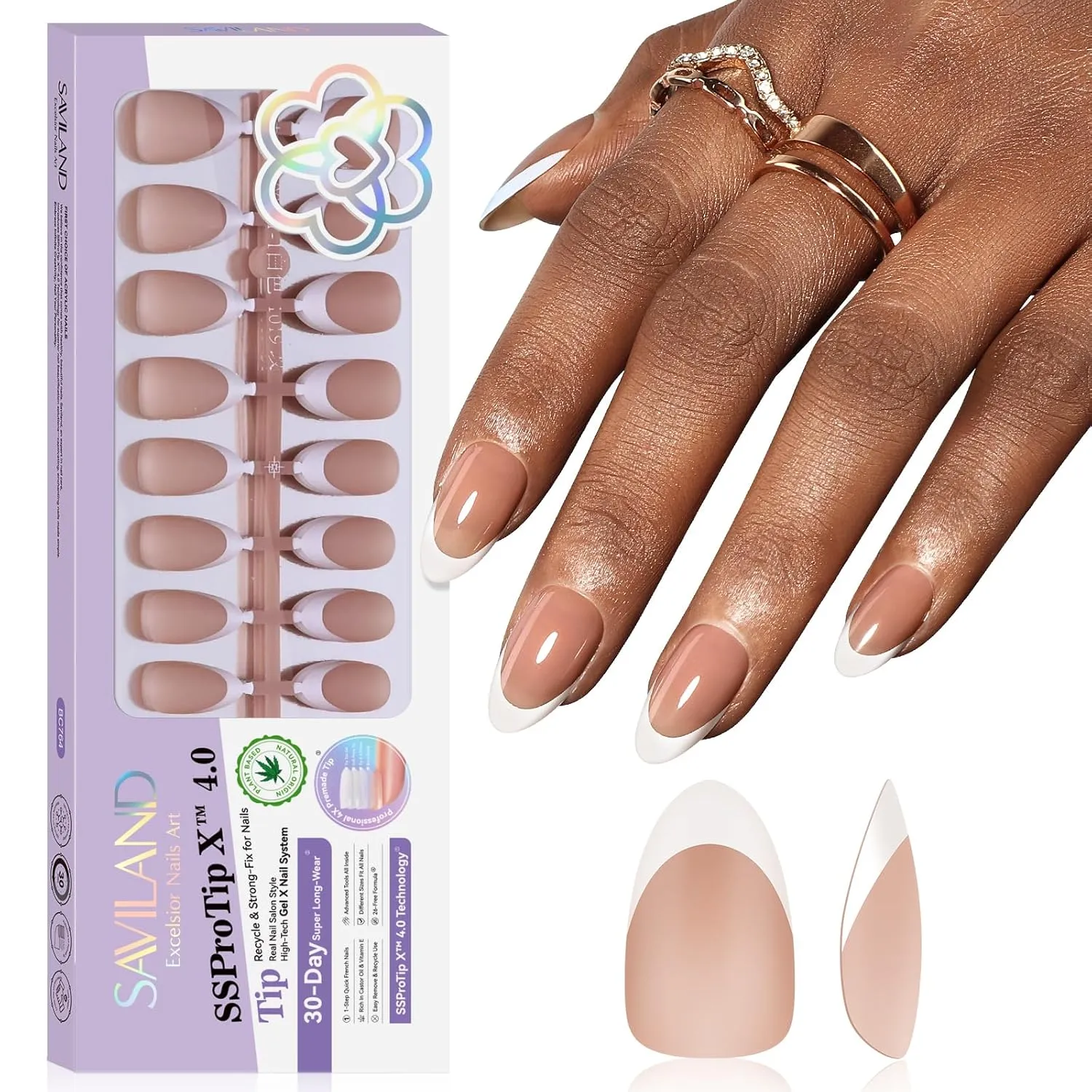 SSProTip X™French Tip Pess On Nails