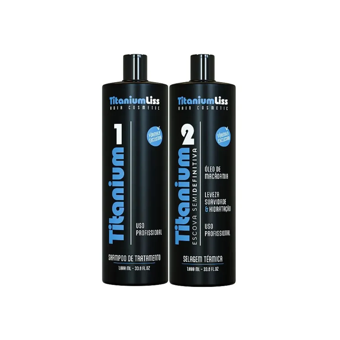 Titanium Liss Semi Definitive Progressive Brush Hair Straightening Kit 2x1L