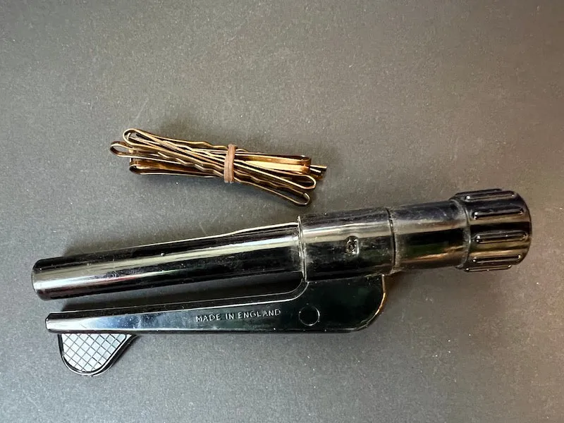Unused 1940s Ladye Jayne Curlmaster for Home Use "DE LUXE PROFESSIONAL TYPE CURLER"