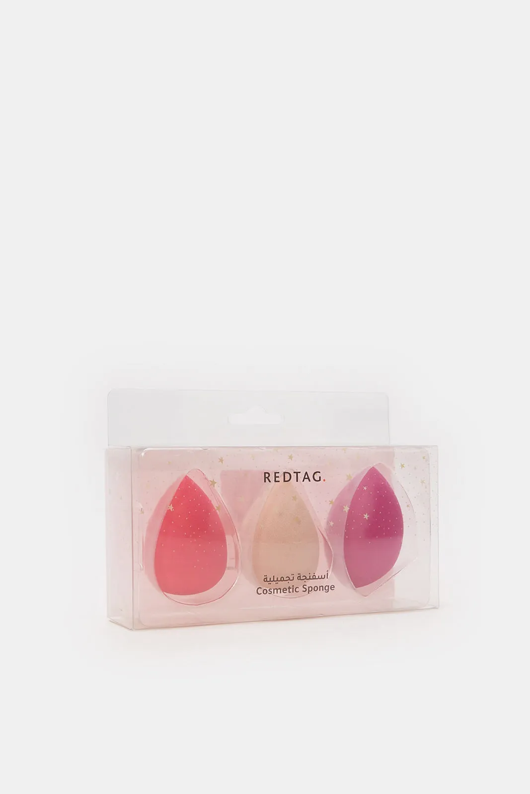 Women Pink Cosmetic Beauty Blender Set (Pack of 3)