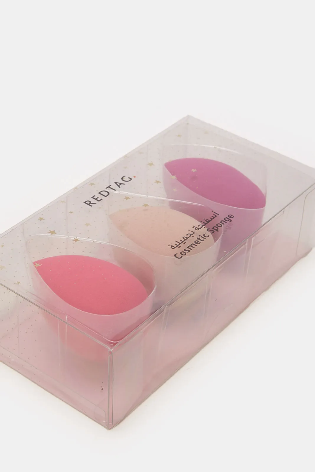 Women Pink Cosmetic Beauty Blender Set (Pack of 3)