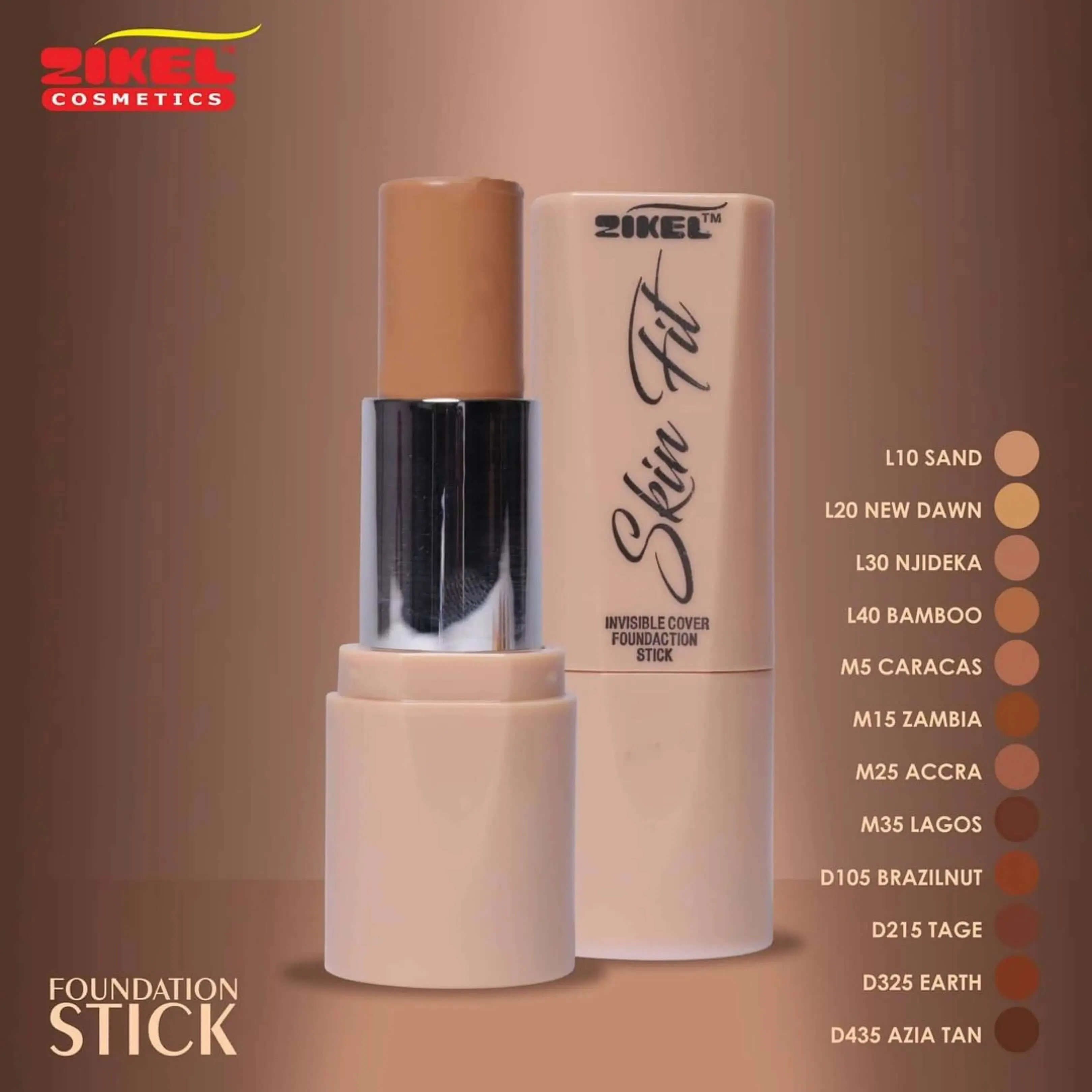 Zikel Skin Fit Stick Foundation